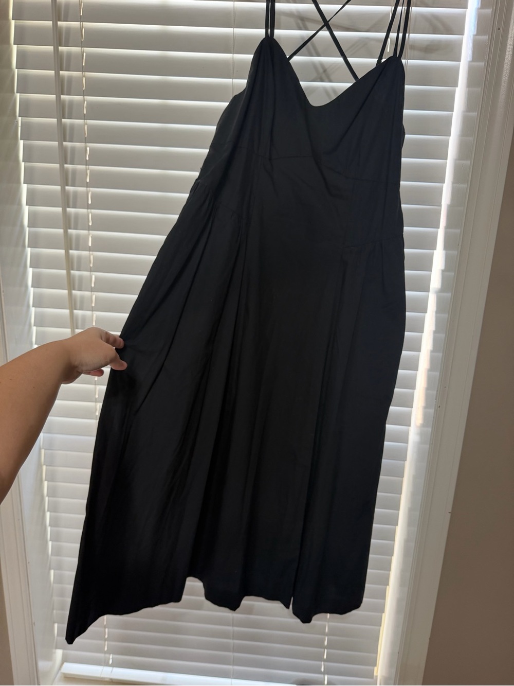a new day Black Maxi Dress with Crisscross Straps